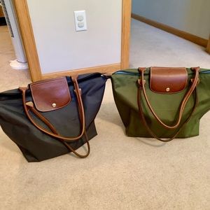 TWO Le Pliage Original Large Nylon Shoulder Totes